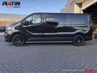 SOLEIL VELGEN LXM 1 GEMONTEERD IN 19 INCH ONDER EEN FIAT TALENTO GEMONTEERD IN ONS MONTAGE ADRES UTRECHT .
